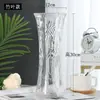 Jarrón de Vidrio de Bambú Grande y Rico para Sala de Estar, Florero para Cultivar Agua, Arreglo Floral, Jarrón de Lirio Hidropónico, Jarrón Decorativo Extra Grande para el Hogar