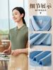 Ropa de trabajo de cuello de camarero, manga corta, para catering, hotel, recepción, restaurante de ollas calientes, restaurante de comida rápida, herramientas, camiseta, vestido de verano