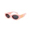 Gafas de Sol para Niños Nuevas Letra Espejo Patilla Ovaladas de Moda Tendencia Personalizadas Anti-UV para Niños y Niñas Bebé