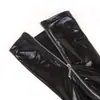Suministro directo de fábrica Queen calcetines pegados de charol para adultos divertidos con cremallera medias altas de silicona antideslizante