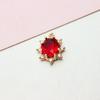 DIY joias acessórios de cobre incrustado de zircão renda oval de cristal brincos pendentes brincos fazendo materiais