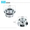Tapa de Agujero de Fregadero Cromada Anillo de Desbordamiento Tapa Decorativa Tapa de Desagüe Agujero Bañera Fregadero de Cocina Tapón Tapón Accesorios Universales