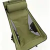 Silla plegable de exterior, silla luna portátil de aleación de aluminio, silla casual para camping y pesca, silla plegable