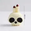 Caixa de Almoço de Polpa de Halloween Decoração de Bolo Fantasma Engraçado Demônio Abóbora Pom-pom Chapéu Pequeno Acessórios de Inserção