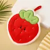 Toalha de Mão Fofa Desenho Animado Estilo Coreano Pendurável Absorvente de Água Secagem Rápida Limpeza Três Camadas Espessada Veludo Coral Lenço de Cozinha