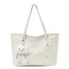 Bolso Tote Grande de Estrella para Mujer, Bolso de Mano Versátil de Moda para el Trabajo, Bolso Cruzado Casual para Estudiantes, Bolso de Hombro