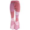 Novo estilo calças verão fino europeu e americano retrô flareed cintura alta OL commuter elegante pernas longas jeans para as mulheres
