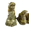 Gu Yunzhai Tigre de Latón Tigre de Cobre Marrón Latón Tigre del Zodiaco Cornucopia Tigre Oficina en Casa Péndulo