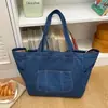 Bolsa de Ombro/Axila de Brim Grande Capacidade Versátil Transfronteiriça 2026 Nova Versão Coreana Bolsa Tote Casual para Mulheres