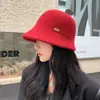Nuevo Sombrero de Cubo Otoño e Invierno Mezcla de Lana Sombrero de Pescador para Mujer Hace que la Cara se Vea Más Pequeña Versátil Moda Irregular Ala Ancha Sombrero Cálido