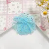 Ligero Estampado en Caliente Malla de Puntos Redondos Flor Tejida a Mano DIY Accesorios para el Cabello Ropa para Niños Zapatos Sombreros Bolsas Muñecas Accesorios de Decoración