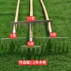 Rastrillo agrícola para aflojar la tierra y voltear el suelo, multifuncional para plantar verduras y recuperar terrenos, rastrillo excavador de arena de cinco dientes, siete dientes, todo de acero, a prueba de óxido, raspador de arena, China
