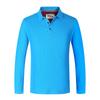 Ropa de trabajo personalizada, logotipo bordado impreso, ropa de actividad de manga larga de algodón, camiseta, polo de solapa para hombres y mujeres, ropa de trabajo en equipo