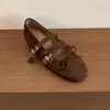 Sapatos Mary Jane estilo francês retrô com tiras de estampa de leopardo, novo modelo 2026, sapatos de balé femininos com salto quadrado que aumenta a altura e sola macia