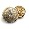 Botões Metálicos da Moda Prontos de Fábrica com Botões de Diamante, Botões Versáteis Decorativos para Ternos, Casacos, Jaquetas Corta-vento, Estilo Pequeno e Perfumado