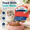 O espremedor de sachê de ração KineShineX é uma ferramenta para espremer embalagens macias de comida úmida que ajuda a extrair facilmente a ração restante do gato.