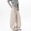 Jeans Retro Americanos de Pierna Ancha hasta el Suelo con Bordado de Estrella y Letras, Corte Limpio, Estilo Cimitarra, Unisex, Modernos