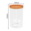 Frasco de plástico con tapa lata de refresco calibre 100 frasco sellado transparente boca ancha frasco PET plástico con tapa