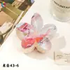 Nuevo Clip de Huevo con Flores Qiyue Moda Impresión UV Pasador de Orquídea Florale Clip de Tiburón Creativo Europeo y Americano