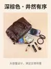 Bolsa Clássica Pillow Nova Couro Bovino Tostado Manual Masculina Feminina Camada Superior Bolsa de Mão Casual Versátil Textura de Alta Qualidade Bolsa Transversal