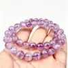 Pulseira de Amethysto Natural com Contas de 8mm Elástica Feminina Moda Direto do Fabricante