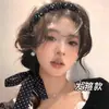 Tiara Floral com Pérolas para Mulheres 2026 Novo Estilo Lenço de Cabelo Trançado Fita Estilo Coreano Prendedor de Cabelo Acessórios de Cabelo Tiara Grampo de Cabelo