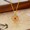 Collar con Colgante de Flor Ruyi Filigrana para Mujer, Nuevo Estilo Chino con Diseño de Pedrería, Cadena para Suéter de Alta Gama Versátil Elegante Vintage