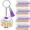 Llavero de Gorro de Doctorado Acrílico de 40 mm Colgante de Borla Impresión UV a Color Colgante Acrílico Colgante de Temporada de Graduación 2026