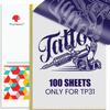 Papel térmico de secado rápido PhomemoM08F/M832/S821 para impresión de tatuajes (tamaño A4/A5/B5/Carta)