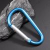 Hebilla de alpinismo tipo D de metal con forma de calabaza para exteriores, para colgar rápidamente, de aluminio, para hervidor de escalada, para botella de agua, con hebilla de aluminio, para colgar en aluminio de aviación.