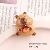 Dibujos animados bricolaje resina accesorios restaurante pequeño cuero pegamento de crema clip para el pelo hecho a mano funda para teléfono móvil hebilla de zapato accesorios lote