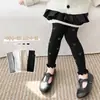 Leggings para Niña 2026 Estilo Nuevo de Primavera Estilo Coreano para Niños Leggings con Lazo de Pedrería Pantalones Elegantes de Exterior para Niñas
