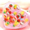 Anillos de Resina de Gemas de Dibujos Animados de 36 Piezas Más Vendidos Set de Anillos de Plástico para Niñas de Preescolar