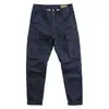 Pantalones de trabajo para hombre, estilo coreano, pierna recta, corte holgado, adecuados para el trabajo y el uso casual, colección de verano, diseño simple, múltiples bolsillos, ropa de trabajo para hombre