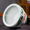 Maceta Cerámica Azul y Blanca Pintada a Mano Estilo Chino Jingdezhen, Maceta de Loto, Maceta Grande para Jardín, Maceta para Peces Dorados, Maceta para Tortugas, Acuario, Maceta para Árboles