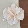 Scrunchie de Moda con Textura Perlada Plisada, Temperamento Coreano Suave, Moda, Moño para el Cabello, Liga para el Cabello para Mujer