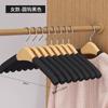 Estante de Esponja de Madera Maciza Colgador de Algodón con Pegamento de Loto Tienda de Ropa Esponja Antideslizante Sin Costuras Colgador de Almacenamiento de Madera para Adultos