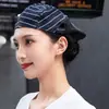 Gorro de chef de hotel, gorra de trabajo para camarero, sombrero unisex para tiendas de pasteles y té de leche, boina para cocina y catering con logotipo impreso