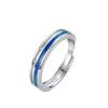 Carlo Song Explosiones Puente de la Urraca Encuentro Estrellas Adornando Anillo de Pareja para Hombres y Mujeres un Par de Anillo de Boca para Vivir de Lujo Nicho