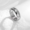 Anillo Brillante Chapado en Acero de Titanio Unisex 6m Anillo Simple Liso Anillo de Oro Rosa Acero Inoxidable Joyería de Exportación Venta al por Mayor