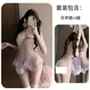 Lencería Sexy Encaje Campana Malla Sexy Transparente Portafajas Mariposa Hueca Deseo Puro Chica Habitación Privada Qqny