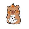 Broche Combinado da Nova Série Fofa de Capivara Transfronteiriço Personalidade Criativa Desenho Animado Formato de Capivara Emblema para Terno