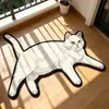 En Stock Alfombras para el Hogar Estilo Japonés y Coreano Lindas y Cálidas con Temática de Gatitos Fáciles de Cuidar para Dormitorio, Mesita de Noche y Baño Venta al por Mayor