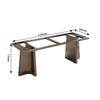 Soporte para Pata de Mesa de Lujo Ligero Italiano Acero Inoxidable Pata de Mesa de Comedor Base de Mármol de Piedra de Lujo Soporte para Patas de Mesa de Té