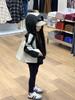 Chaqueta deportiva de moda para niños de otoño coreano, nueva, de color a juego, camisa de base de color sólido, leggings que combinan con todo, traje de moda