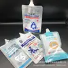 Bolsa com Bico para Desinfetante Impressa, Bolsa com Bico para Desinfetante Alcalino Fraco para Pele e Membranas Mucosas, Bolsa com Bico para Desinfetante de Feridas de Cachorro