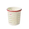 Cubo de basura doméstico con asa, de aspecto elegante para baño, dormitorio, cocina, dormitorio, papelera con asa, con anillo de presión