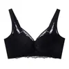 3327 Conjunto de Sujetador de Encaje Sexy de Lujo Ligero para Mujer Cómodo sin Varillas Relleno para Busto Pequeño Push-up Hace que el Busto Parezca Más Grande