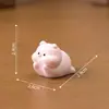 Cerdito regordete luminoso, casa de muñecas, decoraciones DIY, bolsa ciega, accesorios colgantes, micro paisaje de escritorio, adornos pequeños.