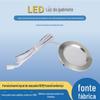 Redondo ultra-fino 3W LED Gabinete luz baixa tensão 12V embutido cozinha e banheiro lâmpada interior casa DuPont linha terminal 2 m